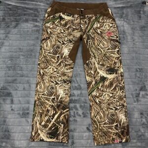 Realtree Max-5 Camo Hunting Pants Scent Factor TP1013 Brown Pink Womens Large